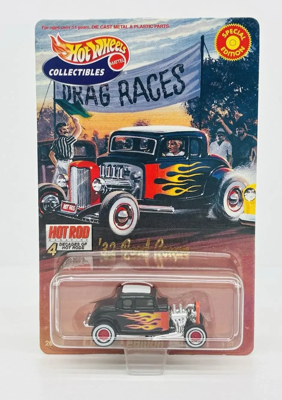 Hot Wheels Collectibles '32 Ford Coupe Drag Races Special Edition w/ Protector